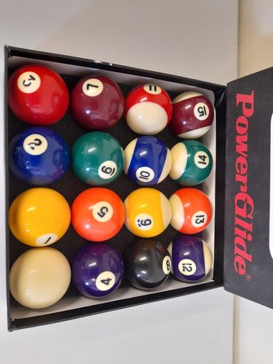 PowerGlide Pool Balls (57mm) 2 1/4 inch Spots & Stripes Full Size