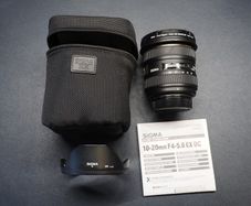 Sigma 10-20mm F4-5.6 EX DC HSM Nikon DX + Hoya Pro1 Filter + Case + Hood + Manual