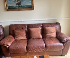 leather sofa