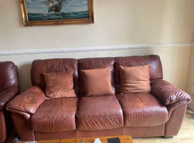 leather sofa