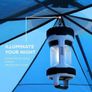 Tent Octagon, 6 Man Festival Dome Tent, 6 Person Family Camping Tent with 360 Panoramic View, Stable Steel Pole Construction, Sewn-in Groundsheet, 100 Percent Waterproof Image 3