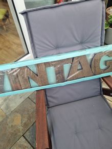 Vintage wooden sign