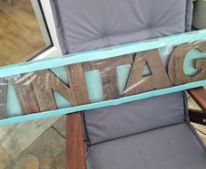 Vintage wooden sign