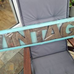 Vintage wooden sign