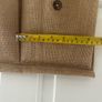Rustic Burlap Wall Organizer Vintage Style Hanging Storage with Wooden Accents Image 6