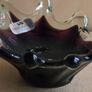 Newgrange purple inksplash glass candleholder bowl 22cm Image 9