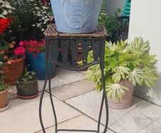 Vintage Tall Wrought Iron Plant stand
