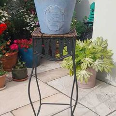 Vintage Tall Wrought Iron Plant stand
