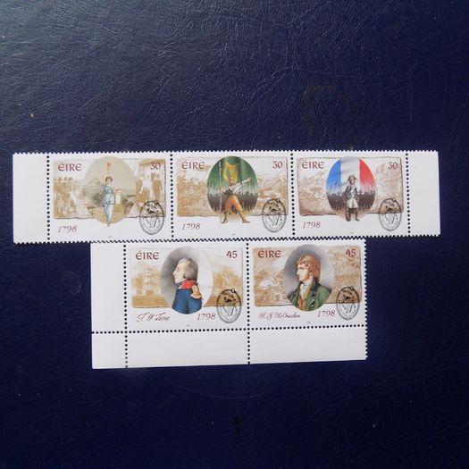 Ireland 1798-1998.Bicentenary of Irish Rebellion.Set of 5 MNH stamps.