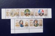 Ireland 1798-1998.Bicentenary of Irish Rebellion.Set of 5 MNH stamps.