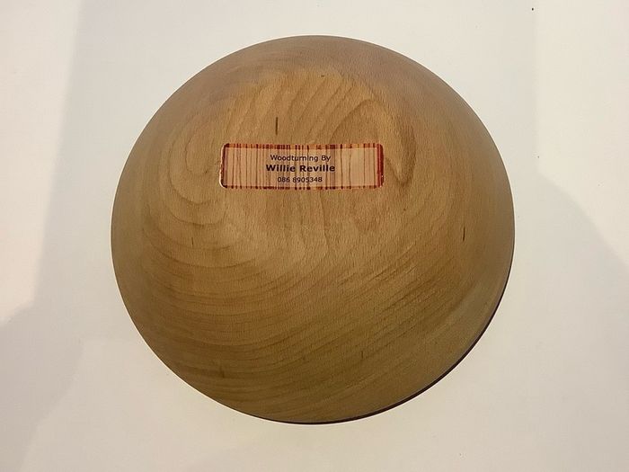 Handcrafted wooden bowl