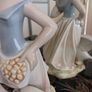 Large Vintage Girl with Goose Figurine by Tengra Image 10