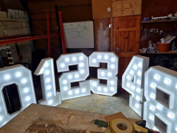 Light up LED numbers