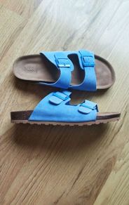 M&S Suede Buckle Footbed Mules size 5