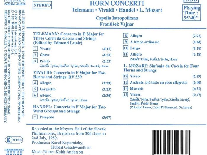 Horn Concerti. CD. Free Postage!