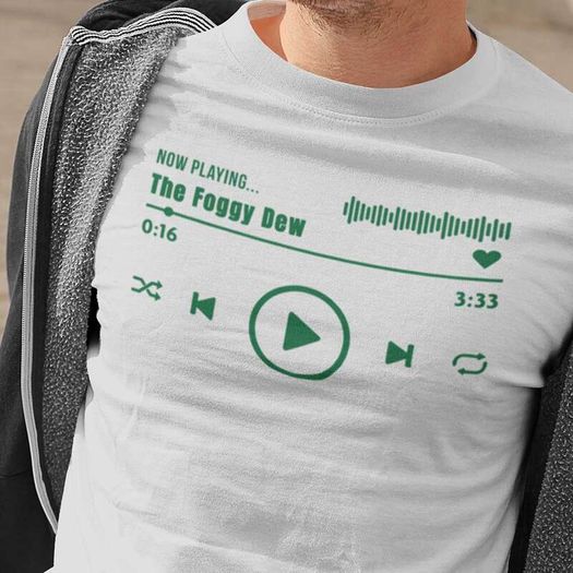 Irish Rebel Song Play List T-Shirts (Small to 5Xl)
