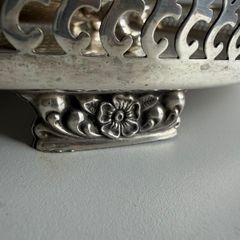 Stunning Vintage Sheffield 3-Piece Silver-Plated Tea Set with Large Engraved Gallery Tray - Polished & Ready