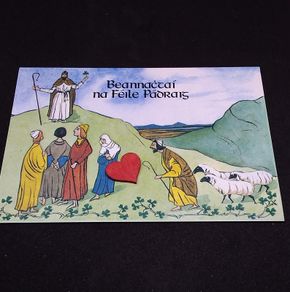 Ireland Postcard : Beannactai na Feile Padraig 1984 - With Philatelic Bureau , Dublin Cancel