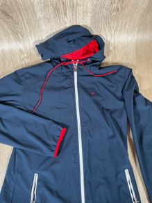 Fila Womens Size XL\42 Light Weight Jacket Wind Breaker - Mesh Lined Blue\Red