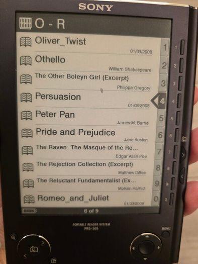 Sony PRS 505 E Reader (Free Post)