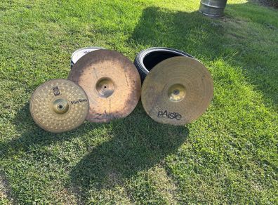 drum cymbal complete volt drum kit intact ready to play