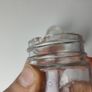 378 - Set of 3 Vintage Collectible Decorative Clear Glass Chesebrough Vaseline Jars Image 4
