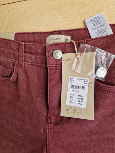 SoyaConcept Burgundy Jeans RRP 80