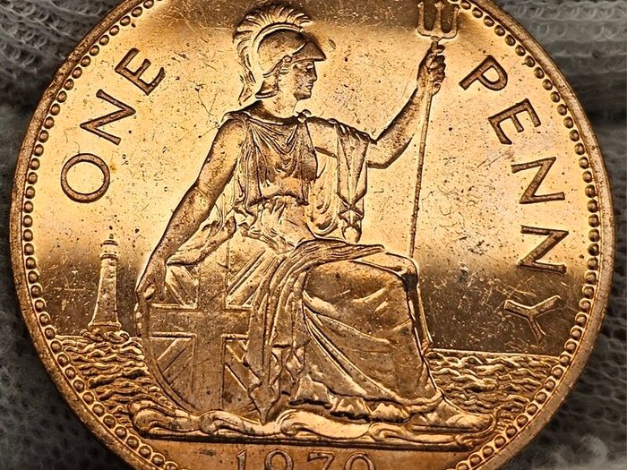 Great Britain 1960 Proof Penny Queen Elizabeth