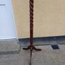 Vintage Mahogany Barley Twist Coat Hanger Image 3