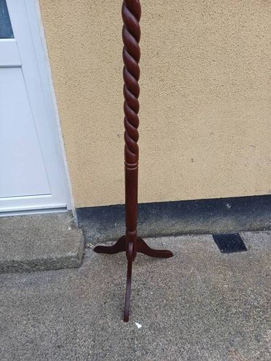 Vintage Mahogany Barley Twist Coat Hanger
