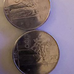 Italian lira coins 1978 and 1979