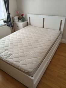 IKEA Double Bed Songesand with drawers