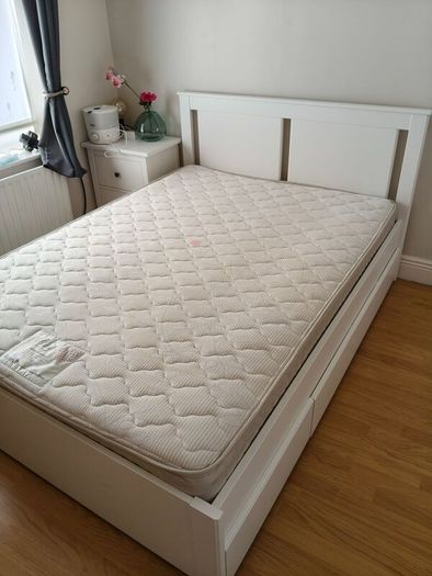 IKEA Double Bed Songesand with drawers