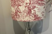 French Toile De Jouy Table Lamp