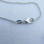 Vintage Sterling Silver 925 Faux Pearl  Pendant 18" Necklace 3,55g Image 8