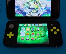 Nintendo New 2DS XL Black and Lime Green