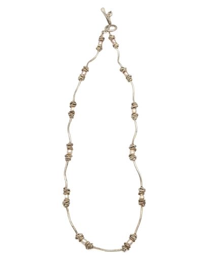 Vintage 925 Sterling Silver & Cultured Pearl Necklace