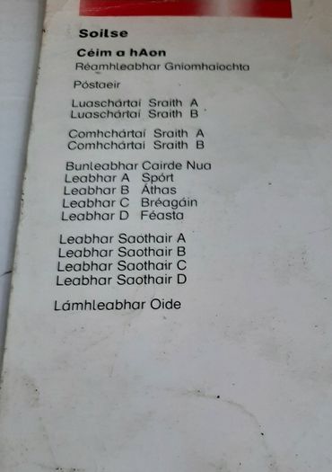 Fallons vintage Gaeilge books