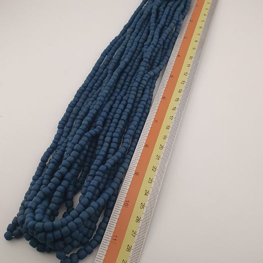 Antique African Style Green Blue 4-5.5mm Beads Necklace Strands