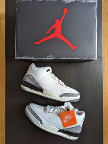 Jordan 3 White Cement Reimagined UK 10.5 DS pair