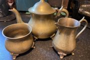 EPNS (brass) tea set.