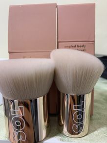 sol body body kabuki brush and angled body brush brand new