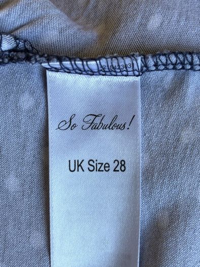 Navy Blue White Polka Dot Print V Neck Ruched Faux Wrap Top Blouse from So Fabulous