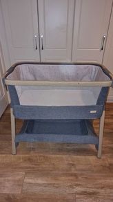 Tutti Bambini CoZee Bedside Crib Oak/Charcoal