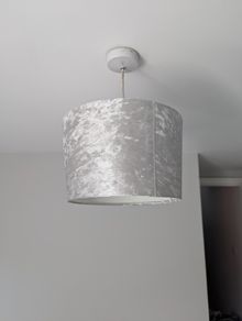 Grey lamp shade