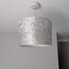 Grey lamp shade