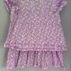 Zara Baby Fuchsia floral matching top and skirt Sz 18-24mths EUC