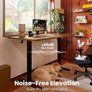 Electric Standing Desk Height Adjustable 120 x 60cm, Sit Stand Desk with 4 Memory Smart Pannel for Home Office with Splice Board Image 4