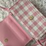 pink gingham bag Image 3