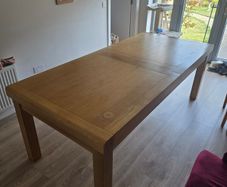 Large Oak Extending Dining Table
